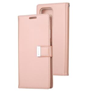 GOOSPERY RICH DIARY For Galaxy S20 Ultra PU + TPU Crazy Horse Texture Horizontal Flip Leather Case with Card Slots & Wallet & Photo frame(Rose Gold)