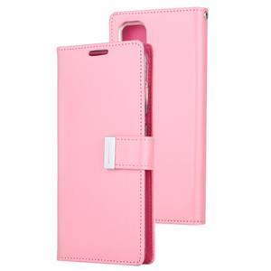 GOOSPERY RICH DIARY For Galaxy S20+ PU + TPU Crazy Horse Texture Horizontal Flip Leather Case with Card Slots & Wallet & Photo frame (Pink) GOOSPERY