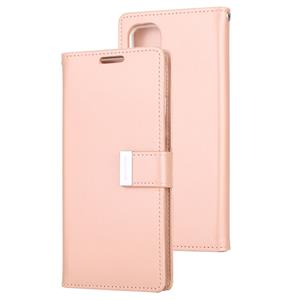 GOOSPERY RICH DIARY For Galaxy S20+ PU + TPU Crazy Horse Texture Horizontal Flip Leather Case with Card Slots & Wallet & Photo frame (Rose Gold)