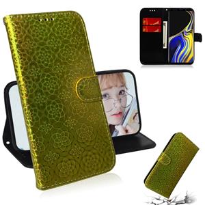 huismerk Voor Galaxy Note 9 effen kleur kleurrijke magnetische Buckle horizontale Flip PU lederen draagtas met houder & kaartsleuven & portemonnee & Lanyard (g