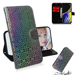 huismerk Voor Galaxy Note 9 effen kleur kleurrijke magnetische Buckle horizontale Flip PU lederen draagtas met houder & kaartsleuven & portemonnee & Lanyard (z