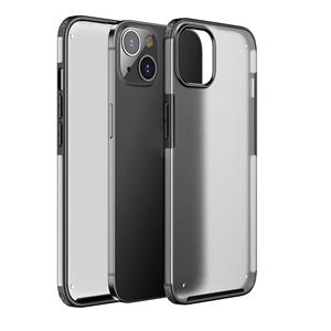 huismerk Vier-hoek Shockproof TPU + PC Beschermhoes voor iPhone 13 (Zwart)