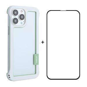 Enkay Frameloze Hollow PC Case + Glass Film voor iPhone 13 Pro Max