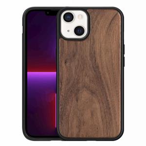 huismerk Wood fineer TPU shockproof telefooncase voor iphone 13