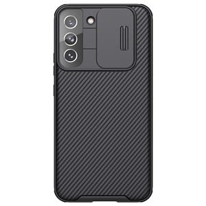 Voor Samsung Galaxy S22 + 5G Nillkin Black Mirror Pro Series Camshield Phone Case (Black)