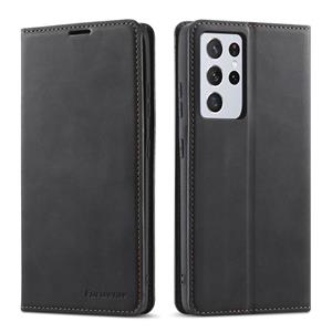 Voor Samsung Galaxy S21 Ultra 5G Forwenw Dream Series Oil Edge Sterk magnetisme Horizontale Flip Lederen case met Holder & Card Slots & Wallet & Photo