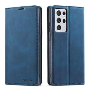 Voor Samsung Galaxy S21 Ultra 5G Forwenw Dream Series Oil Edge Sterk magnetisme horizontale flip lederen kast met Holder & Card Slots & Wallet & Photo