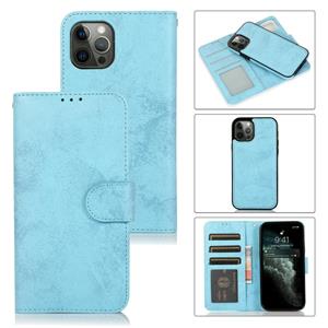 huismerk Retro 2 in 1 afneembare magnetische horizontale flip TPU + PU lederen tas met houder & kaart slots & fotolijst & portefeuille voor iphone 13 pro max