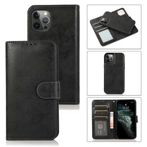 huismerk Retro 2 in 1 afneembare magnetische horizontale flip TPU + PU lederen tas met houder & kaart slots & fotolijst & portefeuille voor iPhone 13 pro max