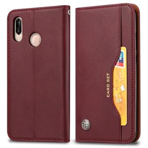 huismerk Knead huidtextuur horizontale Flip lederen case voor Xiaomi Redmi Note 7 & 7 Pro met foto frame & houder & card slots & portemonnee (wijn rood)