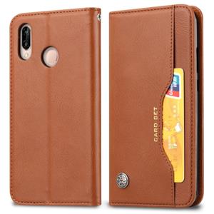 huismerk Knead huidtextuur horizontale Flip lederen case voor Xiaomi Redmi Note 7 & 7 Pro met foto frame & houder & kaartsleuven & portemonnee (bruin)