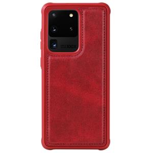 huismerk Voor Galaxy S20 Ultra Magnetic Shockproof PC + TPU + PU Lederen beschermhoes(Rood)