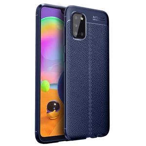 huismerk Voor Samsung Galaxy A02S US-versie Litchi Texture TPU Shockproof Case