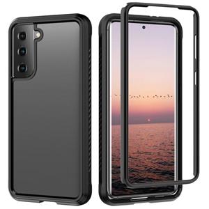 huismerk Voor Samsung Galaxy S21 + 5G C1 2 in 1 schokbestendige TPU + PC-beschermhoes met PET-schermbeschermer