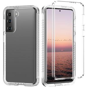 huismerk Voor Samsung Galaxy S21 + 5G C1 2 in 1 schokbestendige TPU + PC-beschermhoes met PET-schermbeschermer (transparant mat)