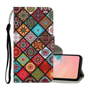 huismerk Voor Samsung Galaxy S20 Gekleurd tekenpatroon Horizontaal Flip Lederen hoesje met Holder & Card Slots & Wallet & Lanyard(Ethnic Style)