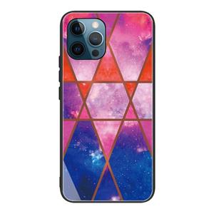 huismerk Abstract Marble Pattern Glass Protective Case For iPhone 13 Pro(HC-A5)