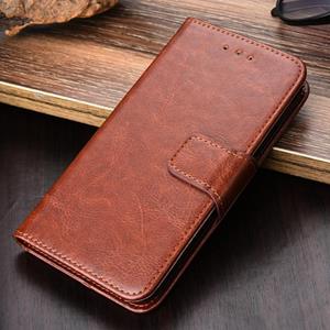 huismerk For Samsung Galaxy S10 Crystal Texture Horizontal Flip Leather Case with Holder & Card Slots & Wallet(Brown)