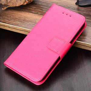 huismerk Voor Samsung Galaxy S10 Crystal Texture horizontale flip lederen hoesje met houder en kaart slots & portemonnee (rose rood)