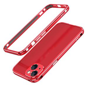 huismerk Aurora Series Lens Protector + Metalen Frame Beschermhoes Voor iPhone 13 Mini