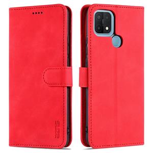 Voor Oppo A15 / A35 4G AZNS Skin Feel Calf Texture Horizontale Flip Leren Case met Kaart Slots & Houder & Portemonnee