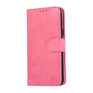 huismerk Voor iPhone 12 Business Stitching Horizontale Flip Lederen case met Double Folding & Bracket & Card Slots & Photo Frame & Wallet(Rose Gold)