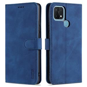 Voor Oppo A15 / A35 4G AZNS Skin Feel Calf Texture Horizontale Flip Leren Case met Kaart Slots & Houder & Portemonnee