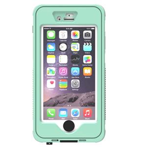 huismerk Waterdichte stofdicht Shockproof Crushproof Noctilucent beschermhoes met houder voor iPhone 6 & 6S(Green)