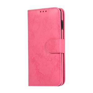 huismerk Voor Samsung Galaxy S10 Retro 2 in 1 Afneembare Magnetische Horizontale Flip TPU + PU Lederen kast met Holder & Card Slots & Photo Frame & Wallet(Pink