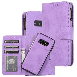 huismerk Voor Samsung Galaxy S10e Retro 2 in 1 Afneembare Magnetische Horizontale Flip TPU + PU Lederen case met Holder & Card Slots & Photo Frame & Wallet(Paa