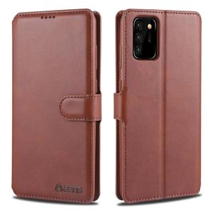 Voor Samsung Galaxy Note20 Ultra AZNS Kalftextuur horizontale flip lederen hoes met Holder & Card Slots & Wallet & Photo Frame(Bruin)