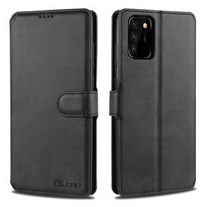 Voor Samsung Galaxy Note20 Ultra AZNS Kalftextuur horizontale flip lederen kast met Holder & Card Slots & Wallet & Photo Frame(Zwart)