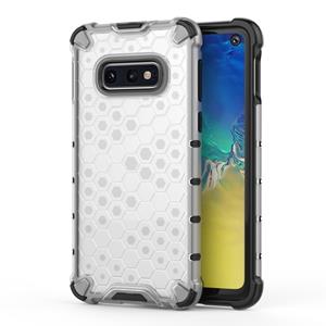 huismerk Schokbestendige honingraat PC + TPU Case voor Galaxy S10e (grijs)