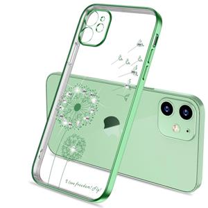 huismerk Ultradunne galvaniseren paardebloem patroon beschermhoes voor iPhone 12 mini