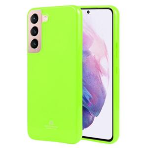 For Samsung Galaxy S22+ 5G GOOSPERY PEARL JELLY Shockproof TPU Phone Case(Fluorescent Green)