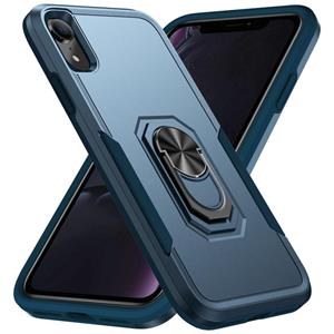 huismerk Pioneer Armor Heavy Duty PC + TPU Shockproof Case met Houder voor iPhone XR