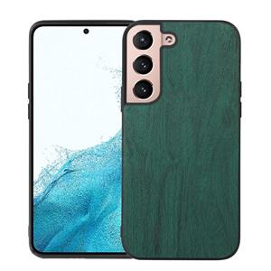 huismerk Voor Samsung Galaxy S22 5G Hout Texture PU-telefoonhoes