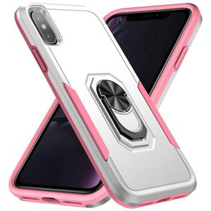 huismerk Pioneer Armor Heavy Duty PC + TPU Shockproof Case met Houder voor iPhone XS MAX