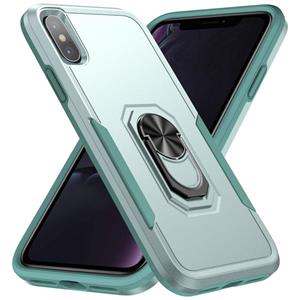 huismerk Pioneer Armor Heavy Duty PC + TPU Shockproof Case met Houder voor iPhone XS Max