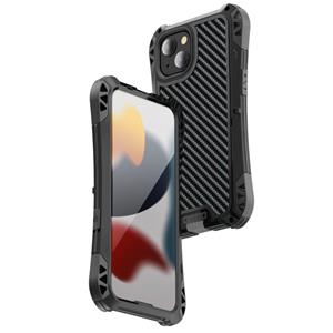 R-Just Amira Schokbestendig Stofdicht Waterdicht Metalen Beschermhoes Voor iPhone 13 Pro (Zwart)