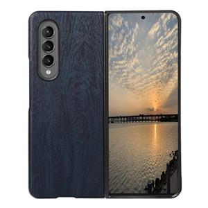 huismerk Voor Samsung Galaxy Z Fold3 5G Wood Texture PU-telefoonhoes