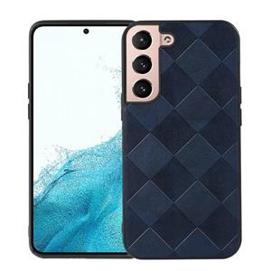 huismerk Voor Samsung Galaxy S22 5G Weave Plaid PU-telefooncase