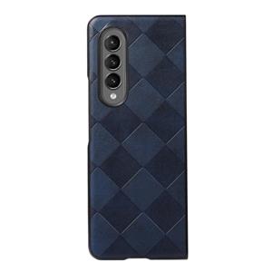 huismerk Voor Samsung Galaxy Z Fold3 5G Weave Plaid PU-telefooncase