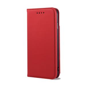 huismerk Voor iPhone SE(2020) / 8 / 7 Sterk Magnetisme Schokbestendig horizontaal flip vloeistofgevoel lederen hoes met Holder & Card Slots & Wallet(Rood)