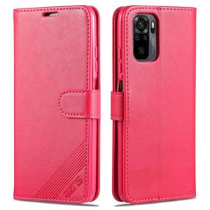 Voor Xiaomi Redmi Note 10 4G AZNS Sheepskin Texture Horizontale Flip Lederen Case met Houder & Card Slots & Portemonnee