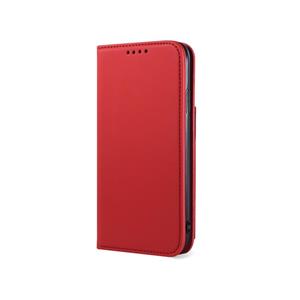 huismerk Voor iPhone XR Strong Magnetism Shockproof Horizontale Flip Liquid Feel Leather Case met Holder & Card Slots & Wallet(Red)