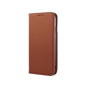 huismerk Voor iPhone XR Strong Magnetism Shockproof Horizontale Flip Liquid Feel Leather Case met Holder & Card Slots & Wallet(Brown)