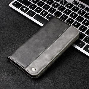 huismerk Zakelijke Effen Kleur Stitching Horizontale Flip Leren Case met Houder & Card Slots voor iPhone 13