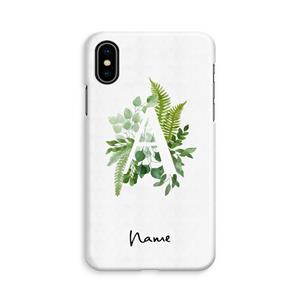 CaseCompany Green Brush: iPhone X Volledig Geprint Hoesje