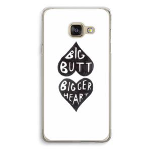 CaseCompany Big butt bigger heart: Samsung A3 (2017) Transparant Hoesje